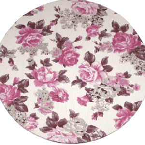Capa de Sousplat Floral Rosa