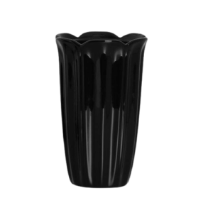 Vaso Pétalas Preto Alto