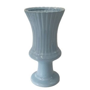 Vaso de Porcelana Taça Rainha Azul Bebê Grande