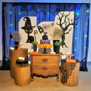 Decoração de festa halloween, festa halloween