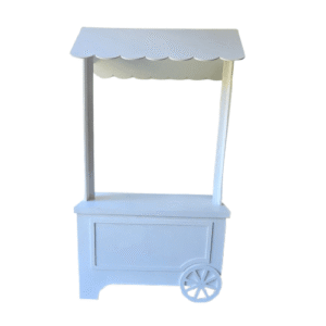Carrinho Gourmet de MDF Branco